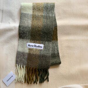 Acne Studios Check Wool Scarf